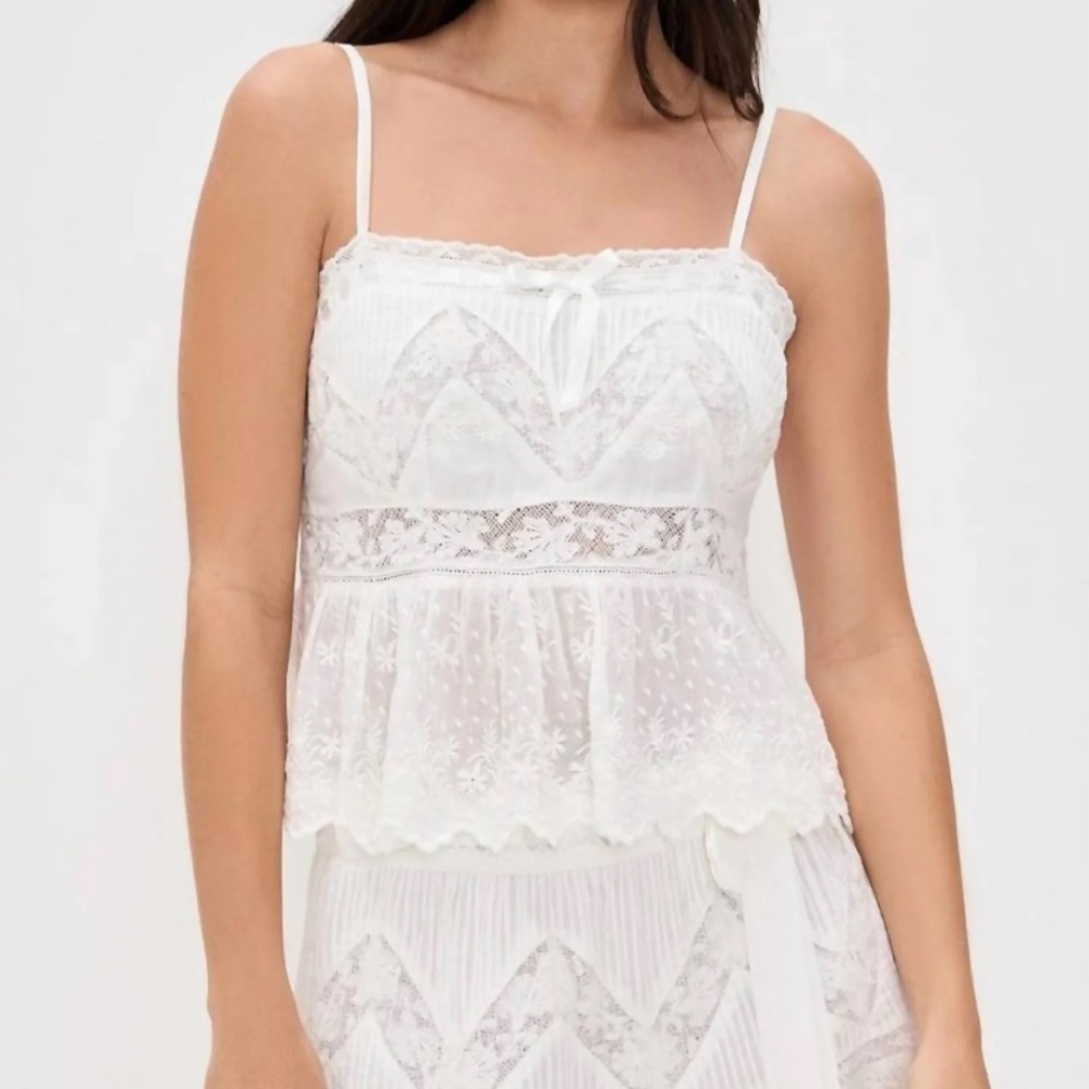 Loveshackfancy Rowina Tank NWT 10